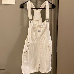 Levi’s white overalls